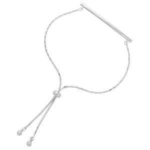 NWT Sterling Silver Bar Slider Minimalist Bracelet